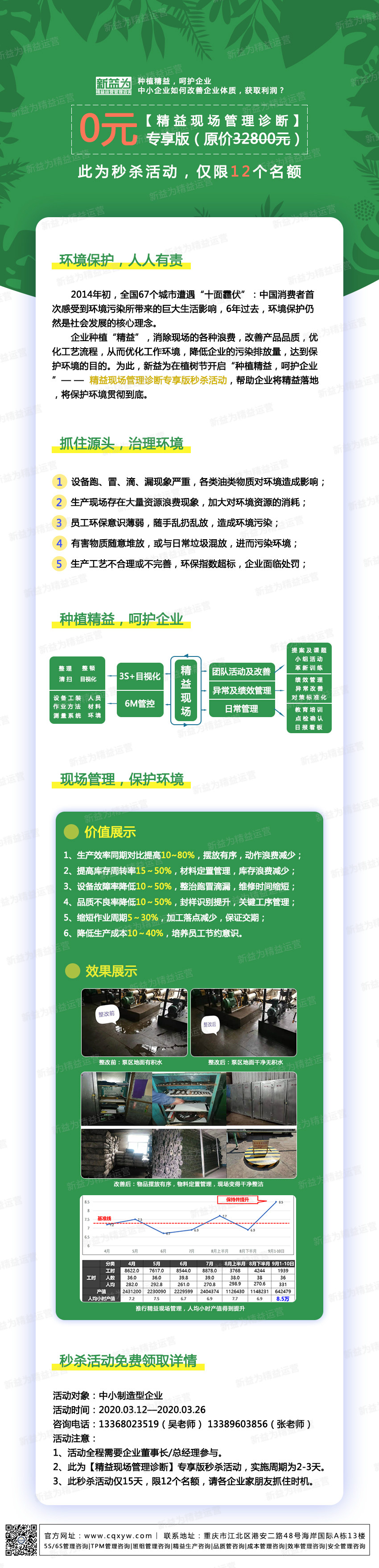 種植精益，呵護企業(yè)&mdash;&mdash;精益現(xiàn)場管理診斷專享版秒殺活動