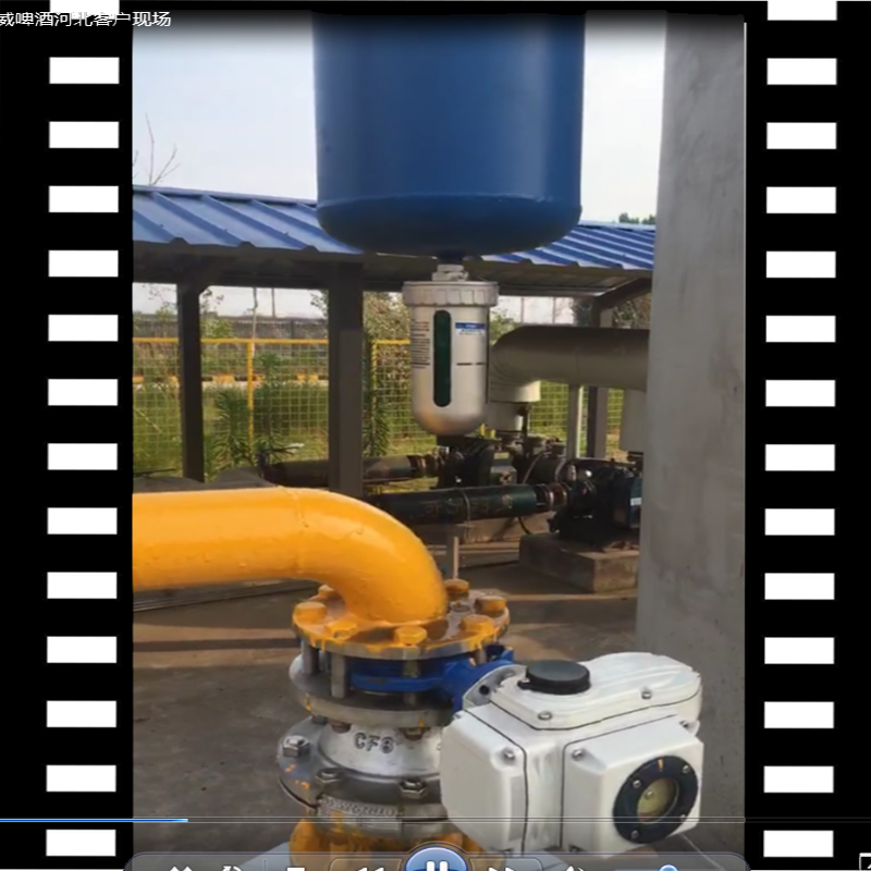 石家庄百威啤酒生产基地，空压机系统DN80汽水分离器视频
